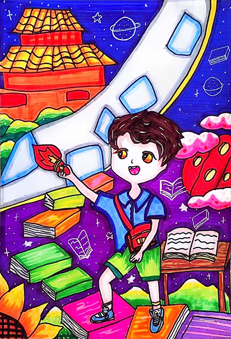 1725011533753083.jpg 小圖《薪火相傳》職工宋春艷之女蘇奕涵繪畫(huà)作品.jpg